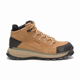 Caterpillar Utilize Alloy Toe Work Férfi Bakancs Khaki, HU-C029